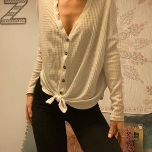Urban outfitters white tie top
